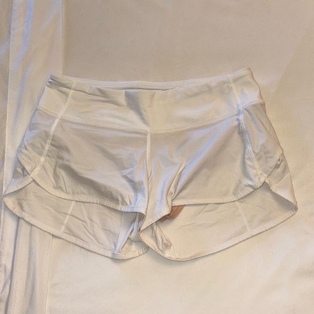White Lululemon Shorts